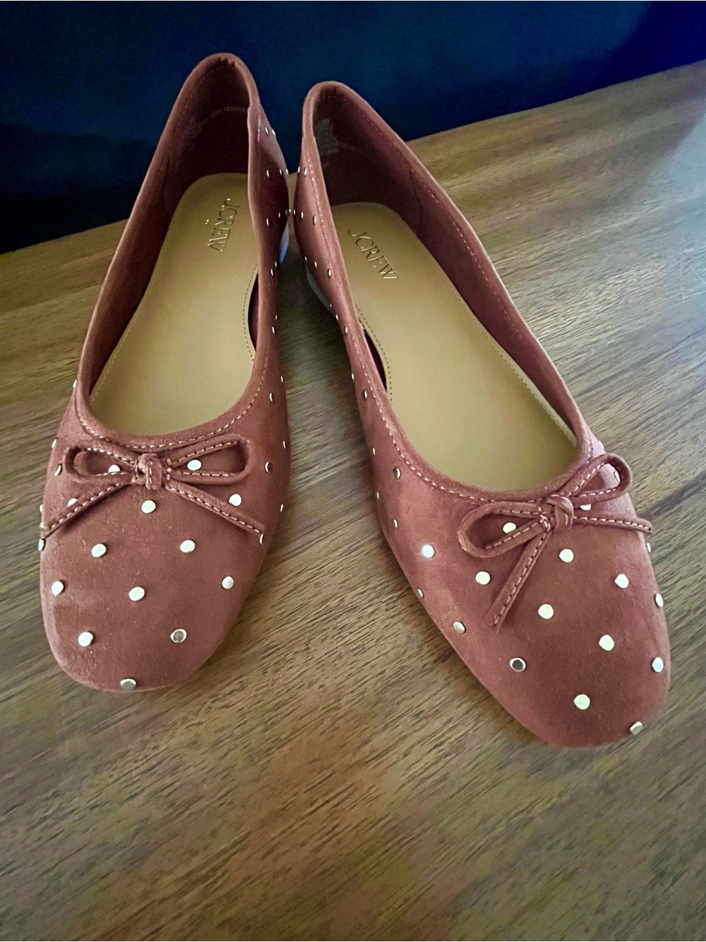 J Crew Suede Flats Size 8